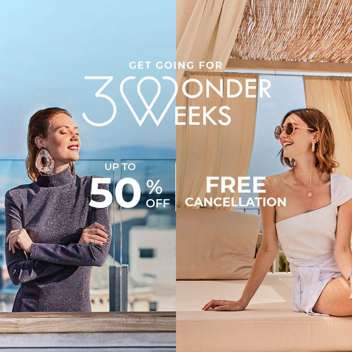 Ready to enjoy “3 Wonder Weeks” with Meliá? Book your experience now with Meliá and enjoy these promotions in our hotels:
- 50% Off 
- Free cancelation
- Children free of charge
Read more here ow.ly/zMK1102ryG8 
#StaySafeWithMelia