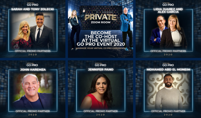How easy are we making it for Leaders to become Promo Partners, &amp; host their own Zoom Room(s) during #VirtualGoPro? Very.

Just use the customized website that we'll provide for your team to purchase their individual tickets! 🤯

Maximize your experience: ow.ly/O5nq50CfFbG