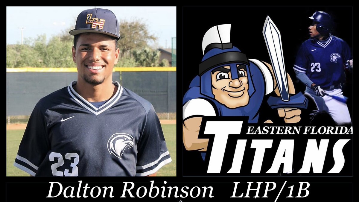 Congratulations to 2021 Dalton Robinson on his commitment to Eastern Florida State College! The Titans are getting a talented young man with outstanding character. Well deserved!