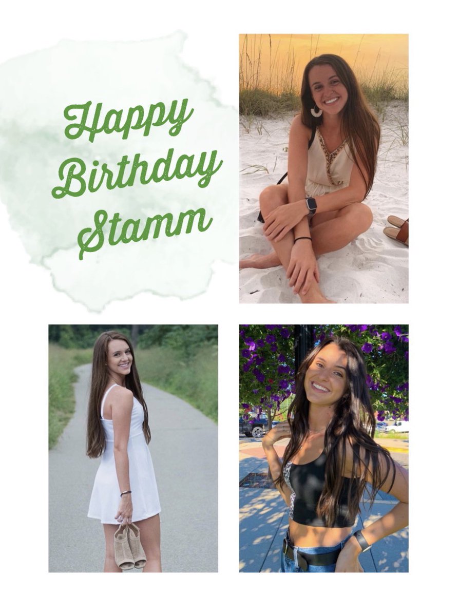 Join us in wishing our freshman Sarah Stamm a happy birthday today!!💚🎉✨ #HappyBirthday
