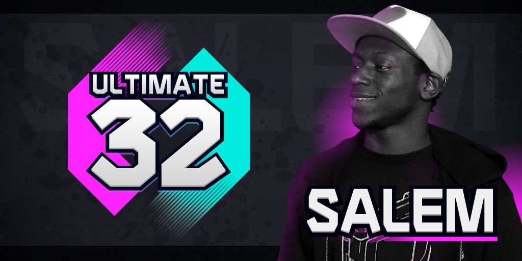 Ultimate32_'s tweet photo. World Champion across multiple smash games. Master of many characters. It’s no wonder @9lives_Salem / @SalemBane__ is one of #ThePros for #Ultimate32.
With💰$10K in the prize pool, you can expect fierce competition. Free-to-enter, Join now. #SmashBros
▶️https://t.co/NsriqWZYAC https://t.co/3dBd4vpNDC