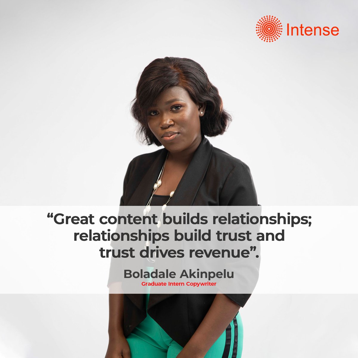 intenseNG's tweet photo. Content that provides answers to your prospective customers’ pain points is SURE to lead to increased income.
Ask us how we can make that happen for your brand.
#intense #intensedigital #intensifiers #digitalmarketing #contentmanagement #contentmarketing #contentstrategies https://t.co/0JDST5cIi8