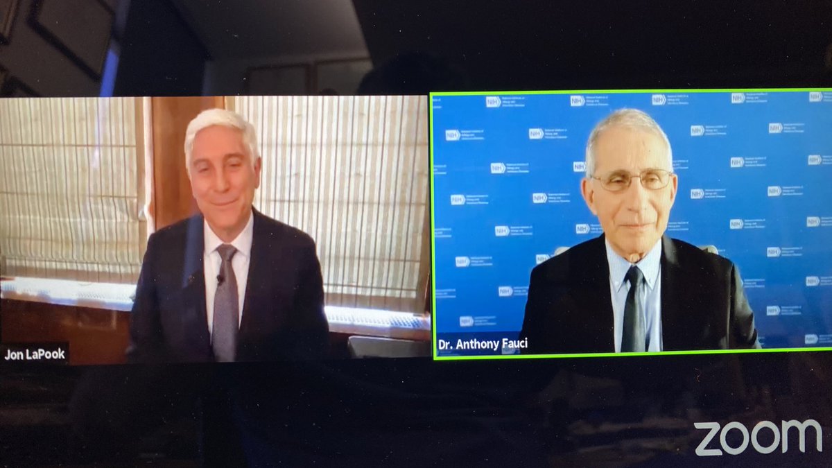 MarkPochapin's tweet photo. Dr. Tony Fauci, in an interview by @DrLaPook @nyulangone @nyugrossman, says he was “Pleasently surprised” by the 90% efficacy of the mRNA Pfizer vaccine and that the spike protein antigen that was used for this vaccine validates this approach. Perhaps vaccine available mid Dec? https://t.co/anc1k6imR2