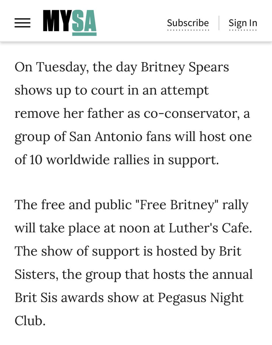 LuthersCafe's tweet photo. Free Britney Rally in San Antonio!! 
November 10th ( this Tuesday) 
Join us at 12pm on the gay strip 🏳️‍🌈 
#SanAntonio #FreeBritney #Texas #Equality #BritneySpears https://t.co/Bf10RiNyQl