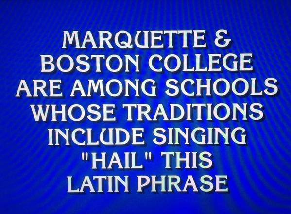 MarquetteU's tweet image. We are missing #AlexTrebek and thankful for the knowledge he shared with the world. A legend.