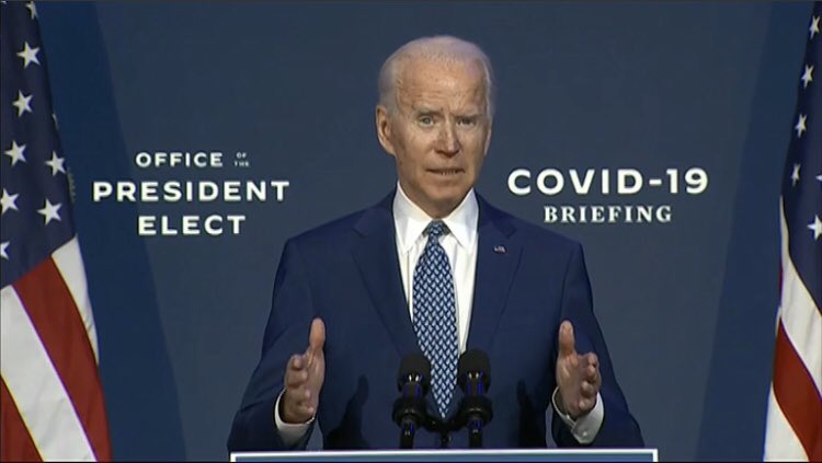 #Breaking - “we’re still facing a very dark winter”: in his first #Covid briefing as #PresidentElect <a href="/JoeBiden/">Joe Biden</a> announces his #virus advisory team. As the #US passes 10m cases, early data from <a href="/Pfizer/">Pfizer Inc.</a> shows its #vaccine is more than 90% effective. Latest on <a href="/sunriseon7/">Sunrise</a> &amp; #7NEWS