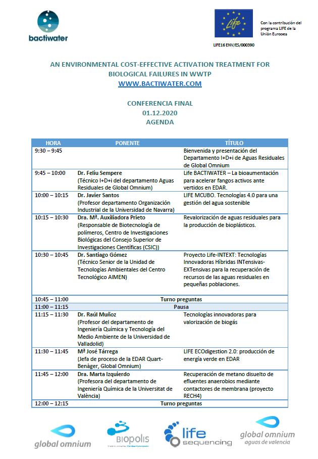GlobalOmnium's tweet photo. 👋¿Quieres conocer de cerca el proyecto europeo @LIFEprogramme @BACTIWATERLIFE para mejorar la depuración de vertidos industriales con bacterias? 

Ahora puedes! Súmate al encuentro digital del 🗓️1 de diciembre

No te podrás resistir! 👩‍💻Regístrate aquí 👉https://t.co/8DwcjlJ4AI https://t.co/Urcp1nqH5T