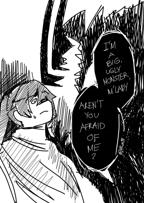 "How about this?
Aren't disgustingly scary now?
Run along now~"

#BLACKonstruct 
