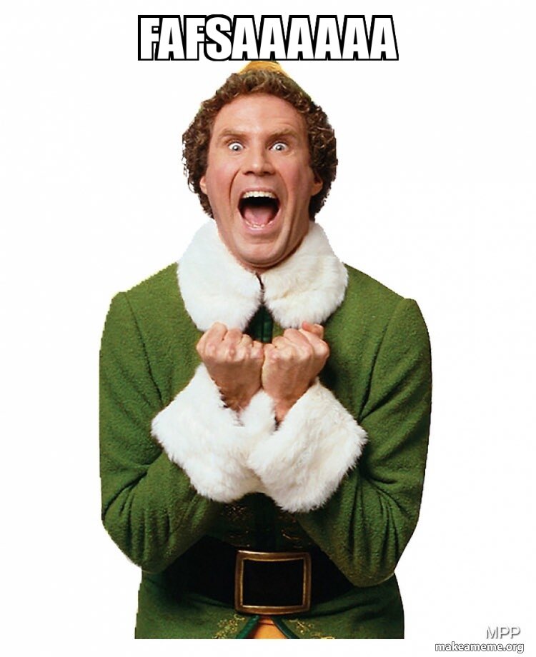 afspperrycounty's tweet photo. “Buddy the Elf, what’s your EFC?”

Come file your FAFSA to find out!  Schedule a meeting using the link below.

https://t.co/UI3Cht5WNr https://t.co/pZiOYRtkq0