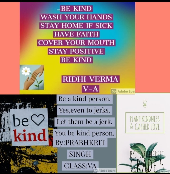 Kindness post made by Grade 5 Students.<a href="/rtn/">gl1tchard</a>. sandeep DeepakDwivedi_ ORiseUp4SDGs <a href="/pkdhillon08/">ParamjeetKaurDhillon</a> #Youth4Kindness #Rotaract4Kindness #KindnessAMatters