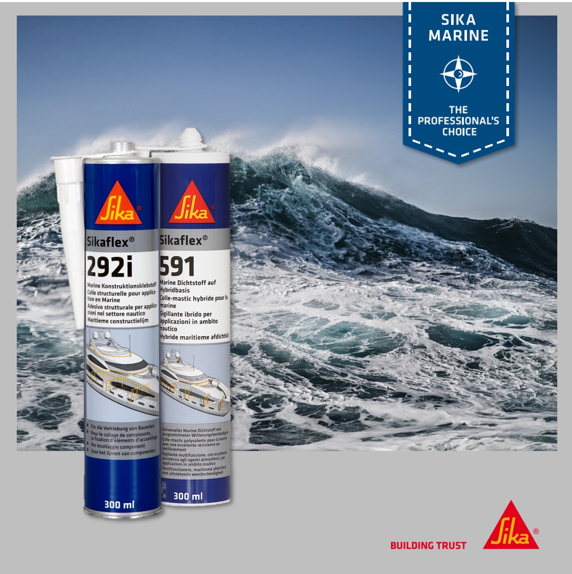 Sikaflex®, la référence Colles et Mastics du monde nautique, souhaite bon vent aux 33 skippers du 9e Vendée Globe de l’histoire ! 

#VendéeGlobe #VG2020 #Sikaflex #Sikamarine