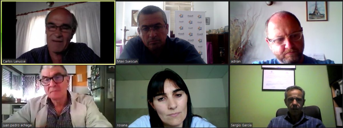 MuniRauch's tweet photo. •• Charla virtual con Adrián Lifschitz y Carlos Lanusse, profesionales del Centro de Investigación Veterinaria de Tandil #CIVETAN para conocer el efecto antiviral de la ivermectina sobre el Covid-19. 
Participaron el intendente Maximiliano Suescun y referentes de Salud. https://t.co/Gm4JTzW9rh