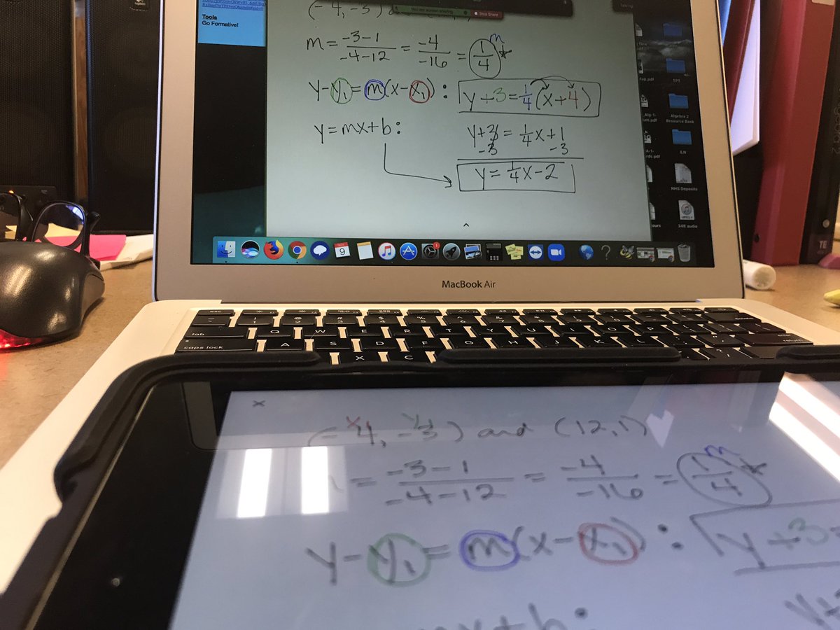 Breaking out the iPads for a little Zoom math practice! @hrusovskyb1 #makingitwork  #remotelearning