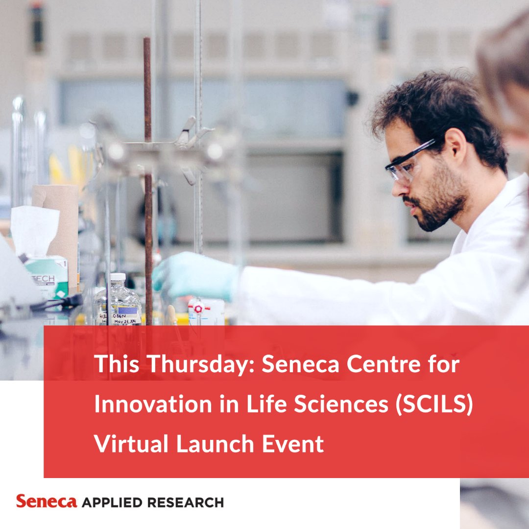 Seneca_Research's tweet photo. Join us this Thurs. for a complimentary virtual event launching the SCILS! Learn how SCILS aims to advance Ontario’s life &amp; cosmetic sciences sectors, how to get involved, &amp; hear from keynote speakers. #SenecaResearch

Register by Nov 10 - 11:59PM: https://t.co/eBQ1xpGtU1 https://t.co/06Xque2hiY
