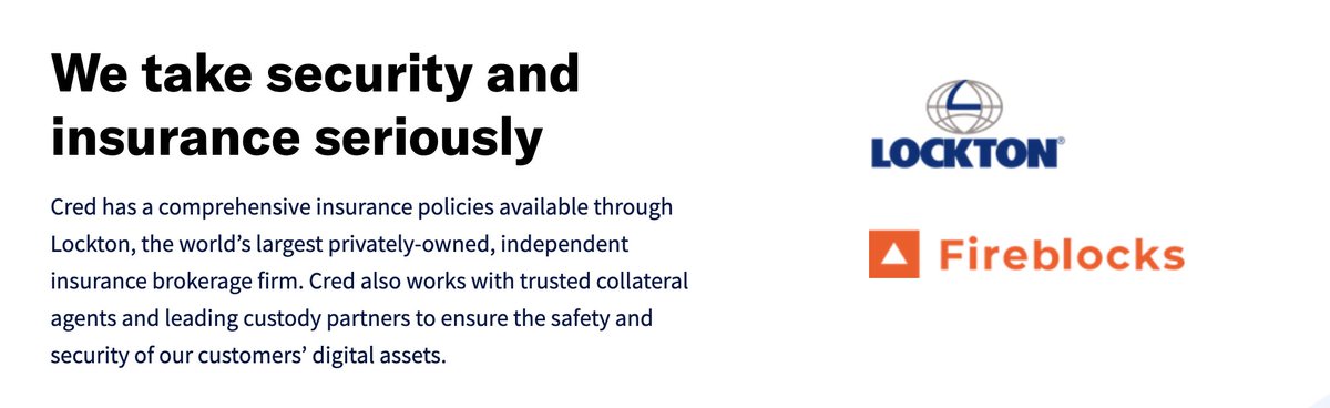 2/ Nearly every firm advertises the use of a third party custodian. There is no way for these firms to generate interest on assets that are sitting at BitGo. These accounts are only used for the fractional reserve, or when being staged or transferred in between transactions.
