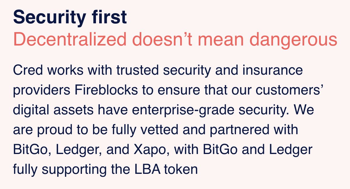 2/ Nearly every firm advertises the use of a third party custodian. There is no way for these firms to generate interest on assets that are sitting at BitGo. These accounts are only used for the fractional reserve, or when being staged or transferred in between transactions.
