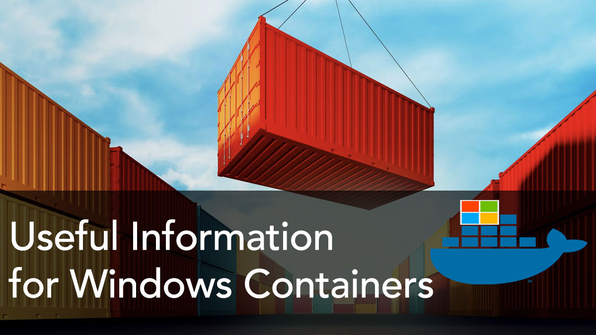 GokGokalp's tweet photo. I just published "Useful Information for Windows Containers"
EN: https://t.co/IhNkVjOESK
TR: https://t.co/XuWHZw5VCF
#windowscontainer #docker #dotnet #dotnetframework #microsoft https://t.co/TJf4D48MrS