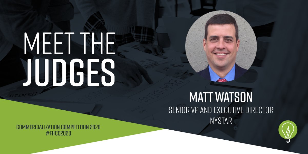 Fuzehub's tweet image. Meet Matt Watson, Senior VP and Executive Director of @EmpireStateDev and Judge for the 4th FuzeHub Commercialization Competition. Learn more about Matt and our other judges for the competition here: bit.ly/3oRNenO

#FHCC2020 #CC2020 #PitchCompetition #Judge