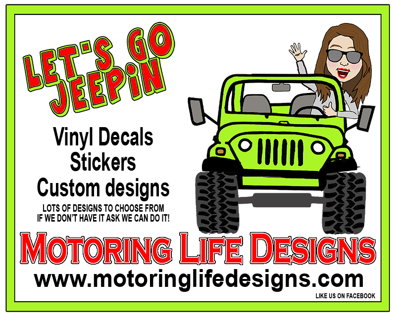 Looking for a new badge or decal? Then check out our #JWJ2021 Lieutenant Level Sponsor Motoring Life Designs!
#JeepinWithJudd #BadgesWeDontNeedNoStinkinBadges #OhYesWeDo #ItsAJeepThing