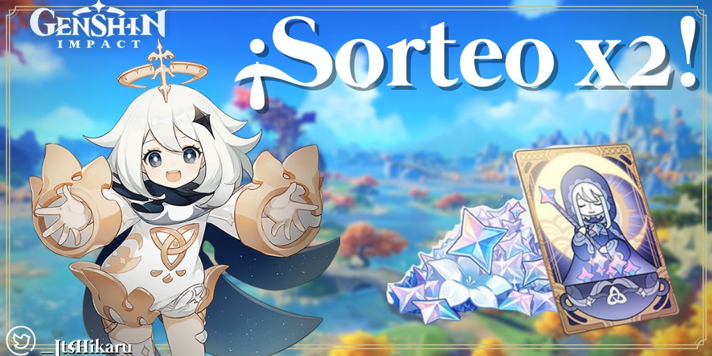 🥂Sorteo Cumpleañero 🥂 

Para celebrar mi cumple voy a sortear 2 Bendiciones (2 ganadores), además de hacer un Especial el sábado en el canal con más sorpresitas ♥

Podéis participar hasta el 23.11.20 ♥

✨Requisitos ✨

🔄RT
🐦Follow @_Itshikaru 
💕Like 

#genshinimpact