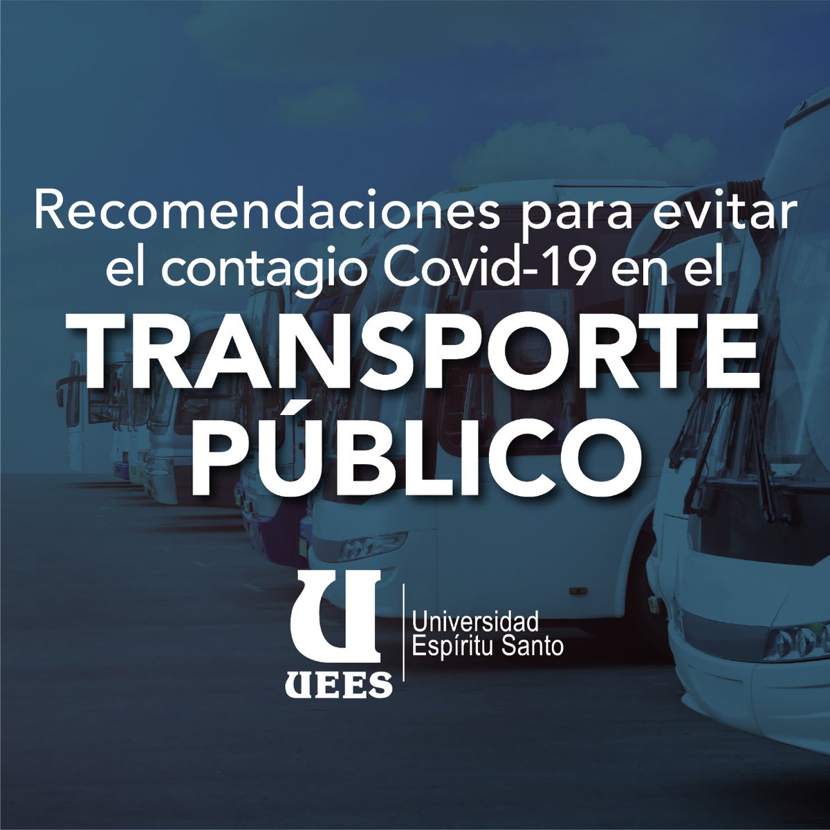 uees_ec's tweet photo. Recomendaciones para evitar el contagio de #Covid19 en el transporte público. https://t.co/udG8whQj8u