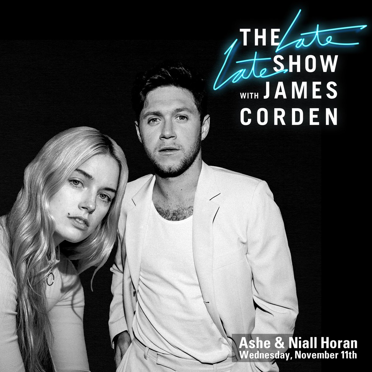 ashemusic's tweet image. as if 2020 couldn’t get any stranger!! i’m absolutely besides myself to announce my first ever late night tv performance will be on the @latelateshow with @JKCorden with none other than my sweet friend @NiallOfficial this nov 11th! 😅🥶🥵🥳 #latelateshow