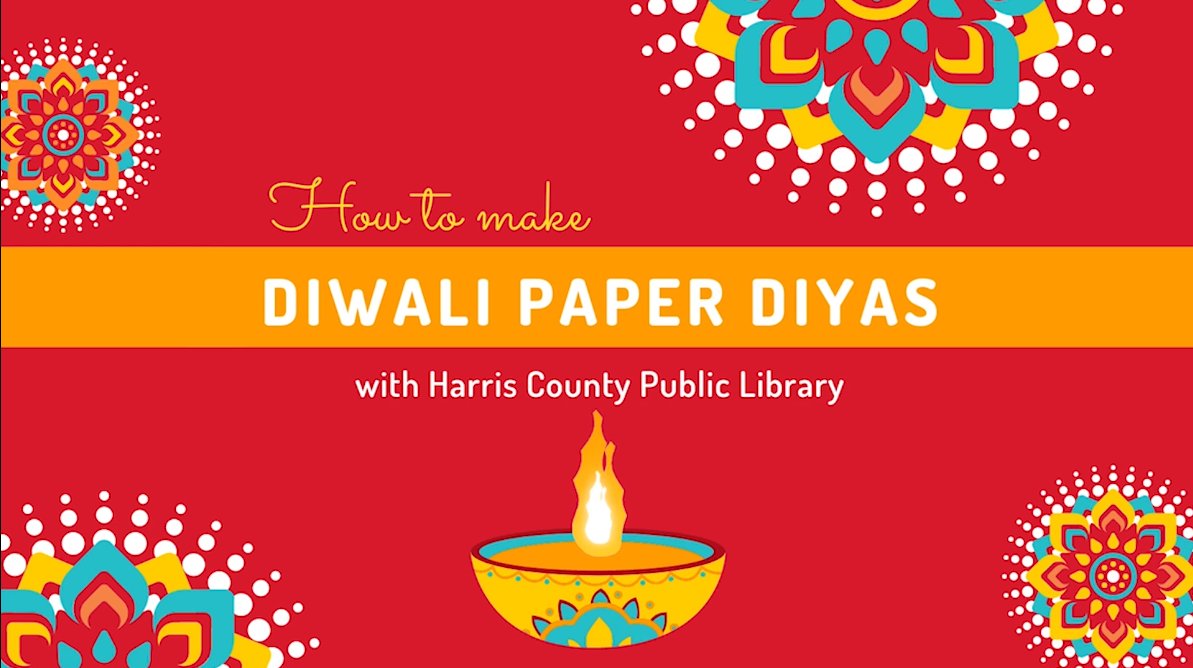 harriscountypl's tweet photo. Today we’ll be learning more about the Indian festival of lights, known as Diwali! As we learn, we will create paper diyas to celebrate the holiday! #HCPLmadeit
https://t.co/tE0tpb5Loe https://t.co/8DxTwa5FQA