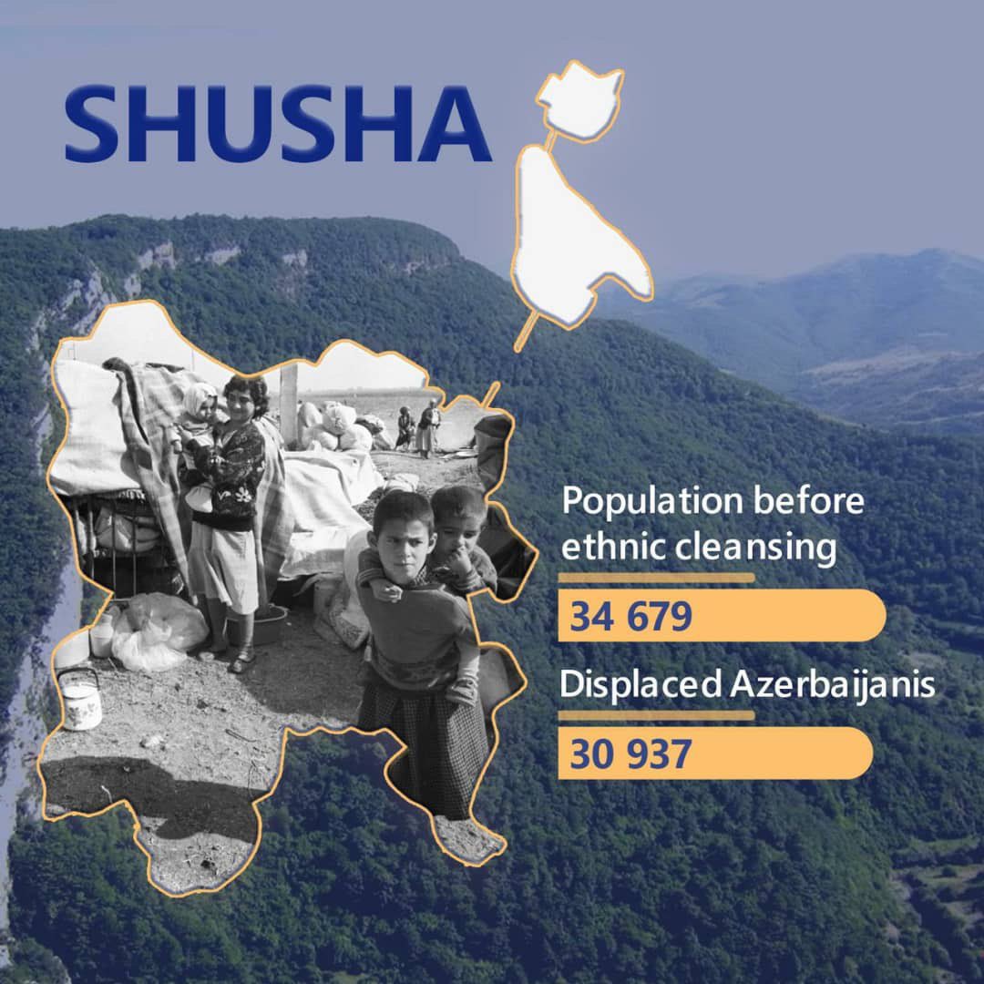 KarabakhDailyN's tweet photo. #Armenia/n occupation of #Shusha #Karabakh was an injustice that lingered for 28 years! The glorious army of #Azerbaijan has liberated our soul, our Shusha, and Azerbaijanis will once again proudly recite Natavan’s poems where they were written! 🇦🇿🙏🏻 https://t.co/TrOwh0x14u
