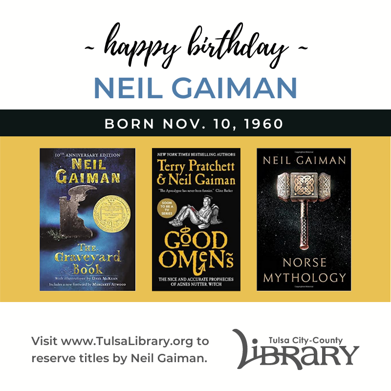 Happy Birthday to Neil Gaiman! with these titles in our collection:  