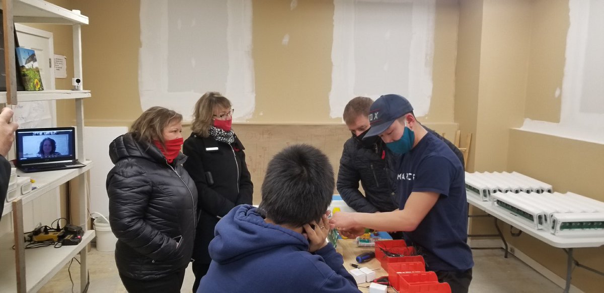 Thank you to <a href="/PremierofNL/">Premier of NL</a> <a href="/YvonneJJones/">Yvonne Jones</a> <a href="/LisaVDempster/">Lisa V Dempster</a> for taking the time to visit our Northern Production Centre in Nain. Our staff were proud to show you how our technology works.