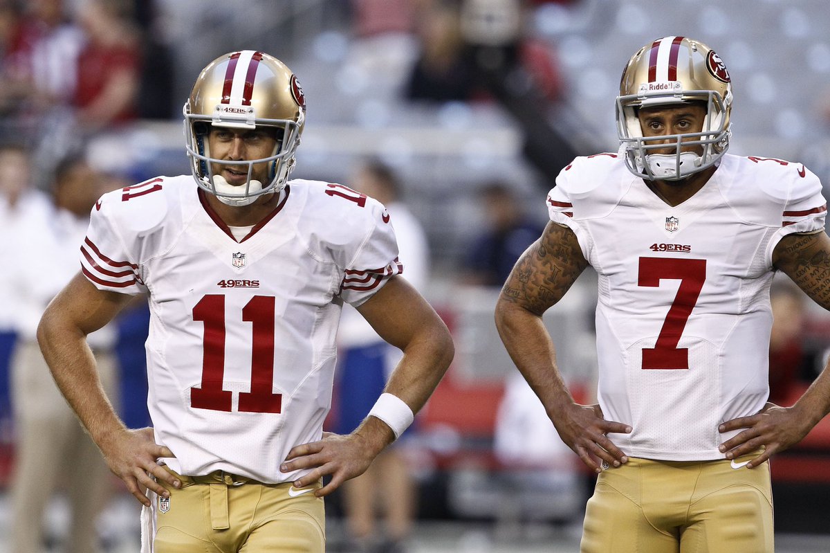 By the next year, fans wanted Colin Kaepernick to replace Smith because he couldn’t get them to the Super Bowl13-3 wasn’t enough and 9er fans wanted to move on from SmithKap was looking great in spots and nobody looks > the backup QB to fans frustrated with the starter. /4