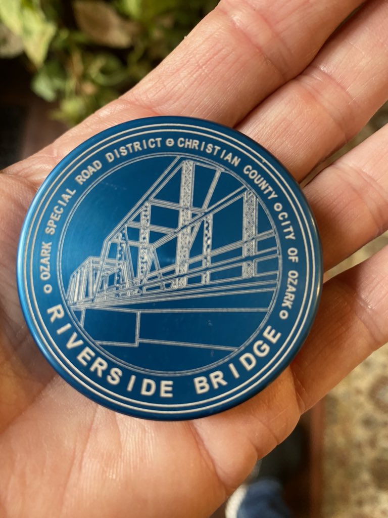 PQuessenberry's tweet photo. Grand Opening of the new Riverside Bridge. What a great partnership between the City of Ozark, CCounty and Special Road District plus assistance from @USRepLong @RoyBlunt What an accomplishment! #ShowMeOzark #OzarkProud. https://t.co/mFAmilsGmj