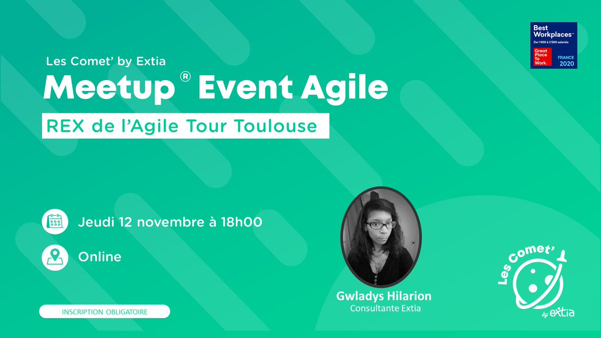 CometByExtia's tweet photo. Vous avez terminé tous vos programmes Netflix ? Pas de soucis, nous avons deux rdv inédits pour votre jeudi soir ! 💻🍿

- Un REX sur l'#Agile de #Toulouse avec Gwladys.
- Un focus #DevOps avec Martin.

Pour vous inscrire, rdv ici : https://t.co/sy7DTjOBpQ https://t.co/9FWs603ZCL