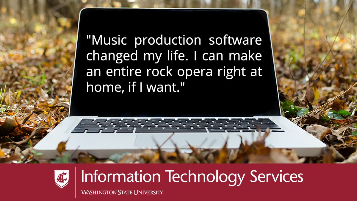 itswsu's tweet image. Any &quot;Laptop Ludwigs&quot; out there? Put a link to your music below! And while you&apos;re at it, let us know what tech you&apos;re most thankful for. #ThankfulForTech #GoCougs