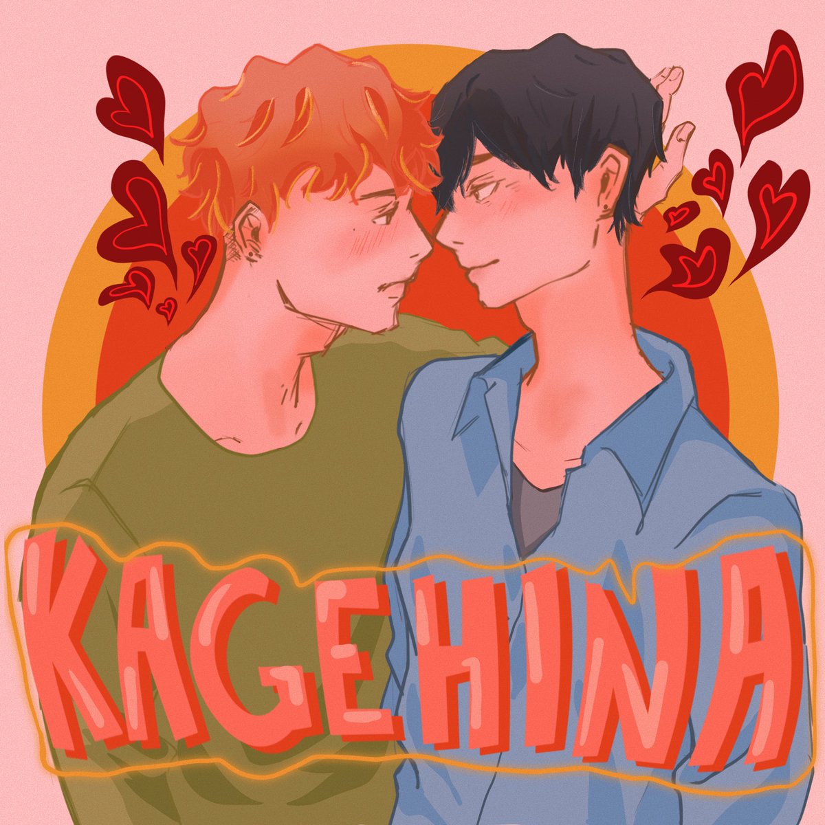 gellybeanart's tweet photo. Kagehina but aged up https://t.co/Gs8BAUO1jq