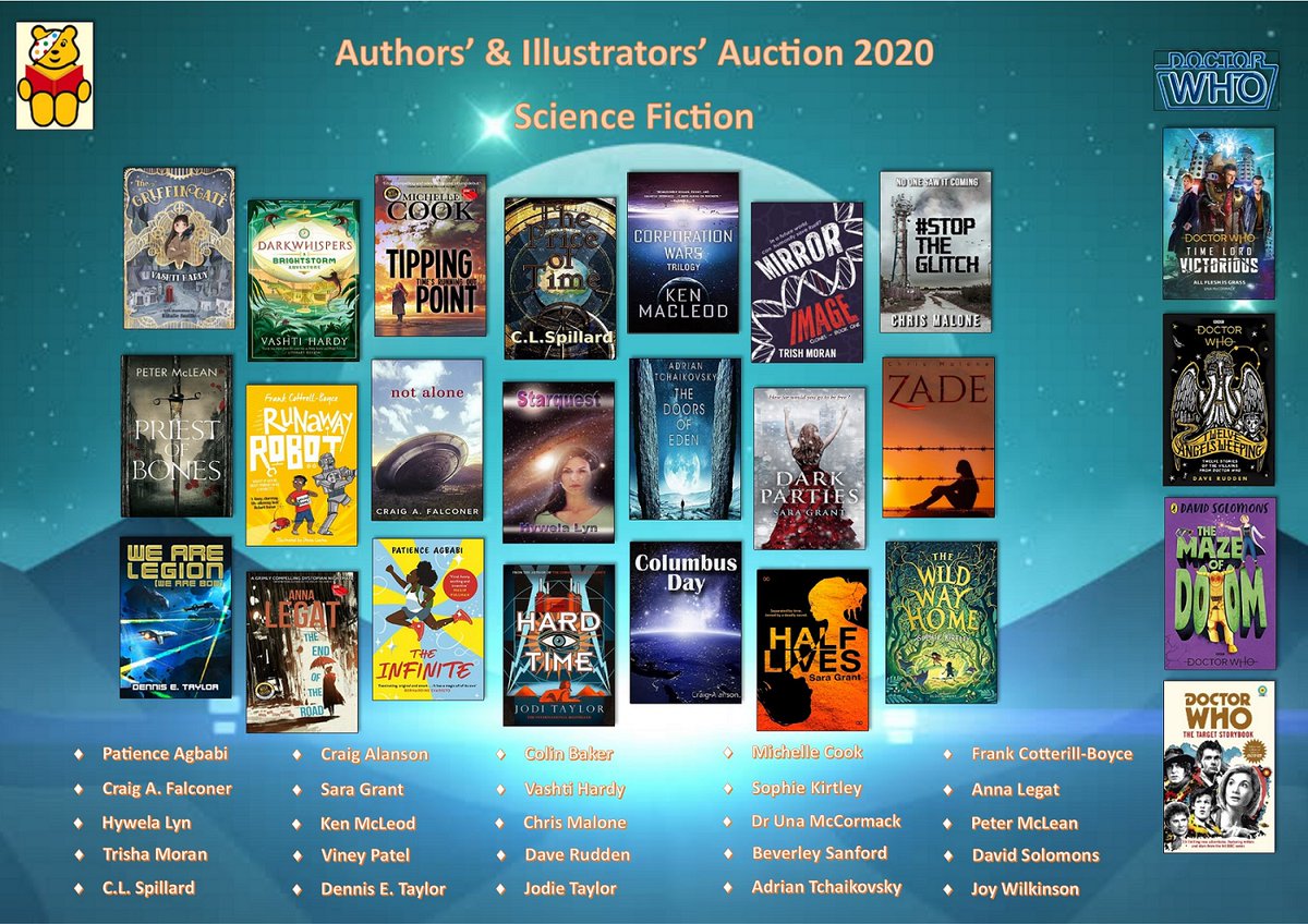 Pls Share

📚Authors' &amp; Illustrators' Auction 2020

There are out of this world books to be found in the
Science Fiction Category

Head for the stars or into the future by entering
the website below:
jumblebee.co.uk/childreninread…

All Proceeds To #Childrenineed 
#Childreninread