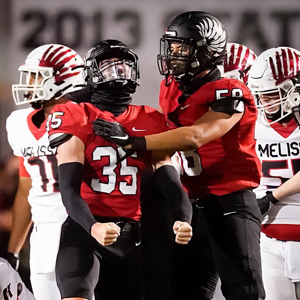 SportsDayHS's tweet photo. Three area teams are in the 4A Div. I top 10's final statewide rankings 💪😤

1. Argyle
4. Melissa
6. Midlothian Heritage

This week's full Texas AP high school football poll: https://t.co/7cDDxHo5Lw👈

#txhsfb https://t.co/AN1evg002K