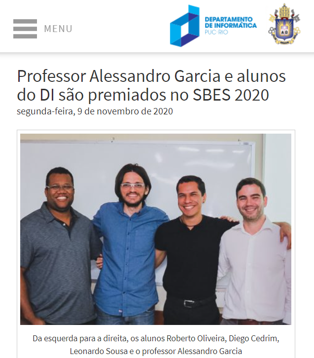 wnoizumi's tweet photo. O  @dipucrio publicou uma notícia hoje sobre as premiações recebidas pelo @OPUS_team no CBSoft 2020
https://t.co/HBr47l8JMi https://t.co/zfBuLMFueY