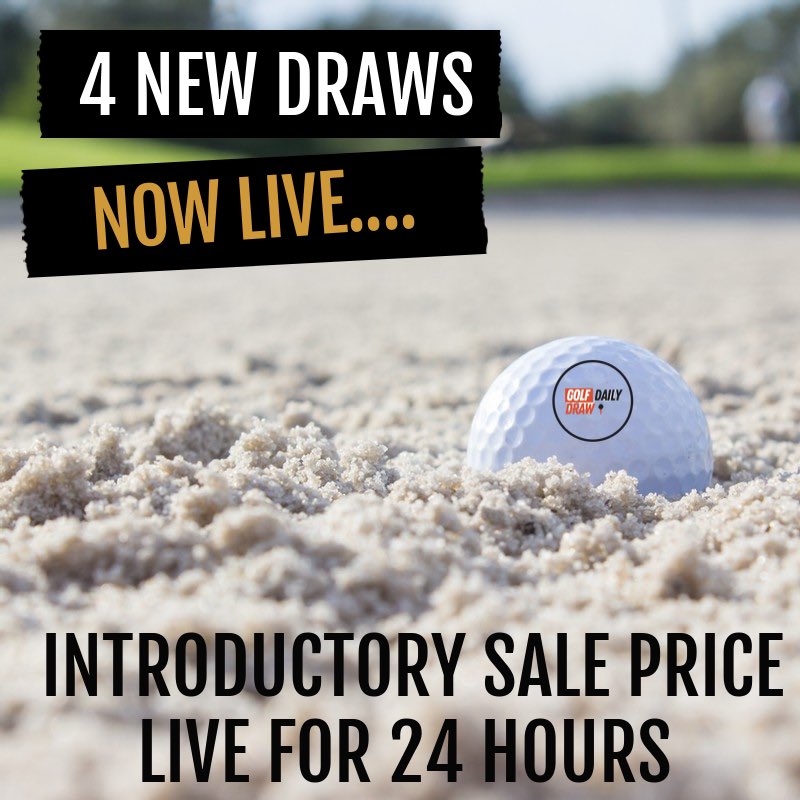 4 new draws as requested by you. Plus they have been reduced for the opening 24 hours! Good luck