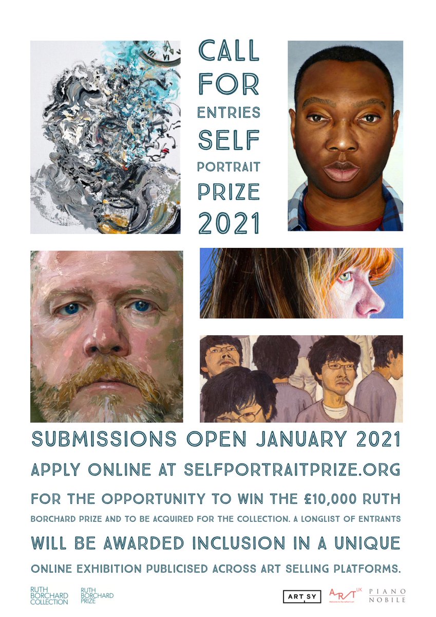 Delighted to announce the upcoming 2021 Self Portrait Prize. For more information and to sign up to our mailing see selfportraitprize.org #art #artists #artprize #award #win