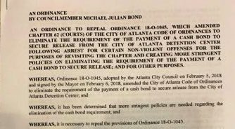 As before, community showed up to Council and MJB denied that the draft existed. You can see it for yourself, authored by him and captioned as a REPEAL of the original bail reform ordinance. He never filed this repeal, but it appears that he never stopped undermining our work.