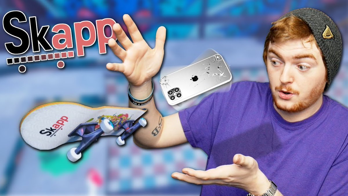ColesyGaming's tweet photo. A skateboard game where you use your phone as the controller & have to PHYSICALLY throw/flip your phone to do tricks! @Skappgame
🤙 https://t.co/e2XH26QDRt 📱
#Skapp #indiegame
#Kickstarter #skateboarding #skateboard https://t.co/Z3SJUhuJvL