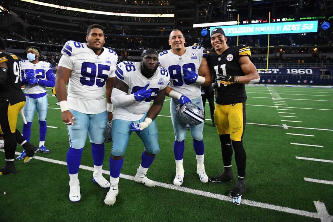 Sportsnet on Twitter: "O Canada. 🇨🇦🙌 Eli Ankou, Neville Gallimore, Tyrone Crawford and Chase Claypool all played in Sunday's @steelers-@dallascowboys game. 👏 (📸: @Path2Greatwork)… https://t.co/77itVSlY0m"