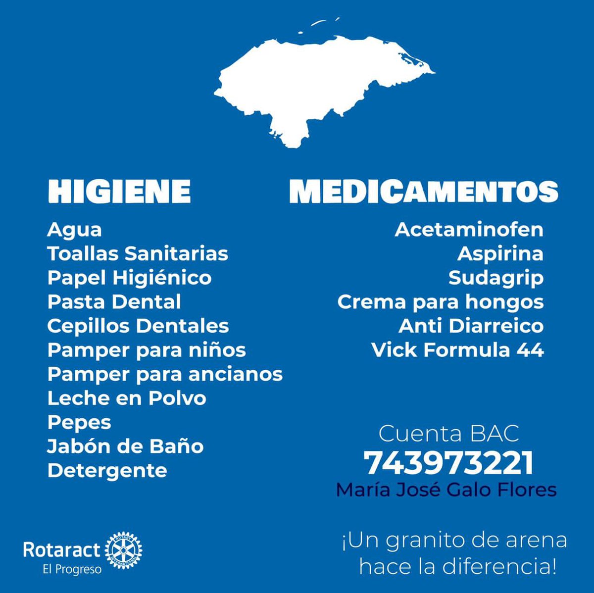 RTCElProgreso's tweet image. ¡Honduras Nos Necesita!
A causa de la Tormenta Eta, muchos compatriotas han sido evacuados y están atravesando esta situación en un albergue.
Únete a esta iniciativa y así podemos apoyar a personas que más lo necesitan recolectando víveres, insumos de higiene personal y ropa.