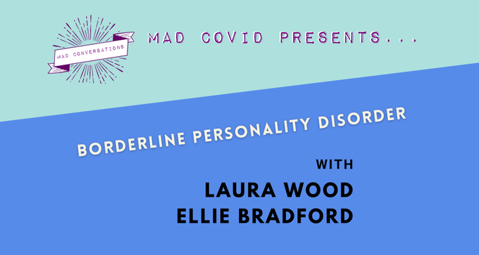cooksferryqueen's tweet photo. The third part of our @MadCovid #MadConversations podcast series on 'borderline personality disorder' is up now! Ellie &amp; I discuss our experiences of this diagnosis, the role of trauma, &amp; alternative perspectives. https://t.co/6X3W1ddwT1  #TraumaNotPD #BPDChat #BPD #EUPD https://t.co/0Qt8I37Ck7