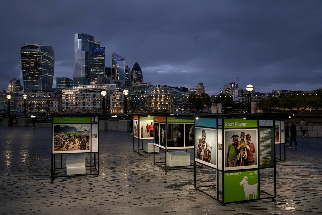 InstallArchive's tweet photo. Posting a few recent projects.
⠀
#GoatPower exhibtion at More London with @Panospictures
⠀
An iteration of our exhibion system designed for outdoor photography display.
⠀
Through a project funded by UK aid from the UK government and Jersey Overseas A… https://t.co/9WaclWBR55 https://t.co/HU1r0m9duC