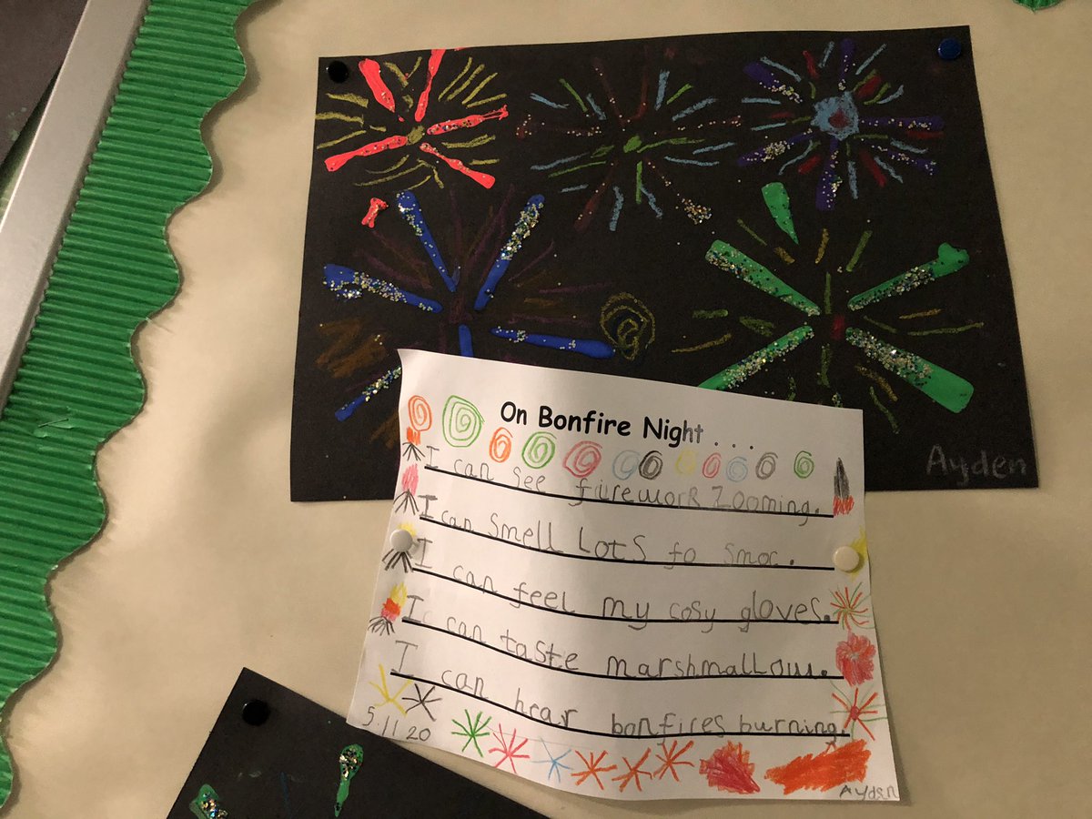 CarolineElsey's tweet photo. Some amazing writing and firework pictures from P2/3 #learningden https://t.co/vAJsapkBwi