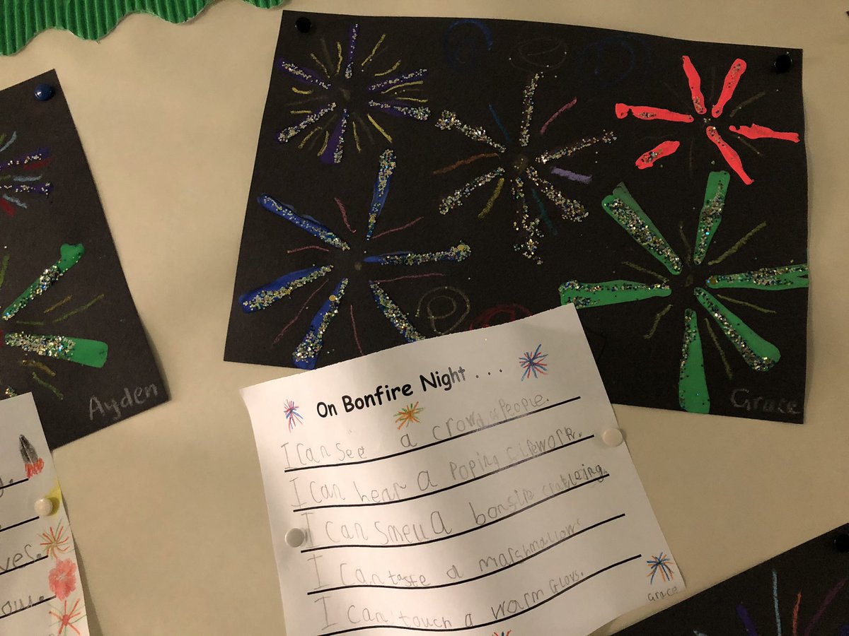 CarolineElsey's tweet photo. Some amazing writing and firework pictures from P2/3 #learningden https://t.co/vAJsapkBwi