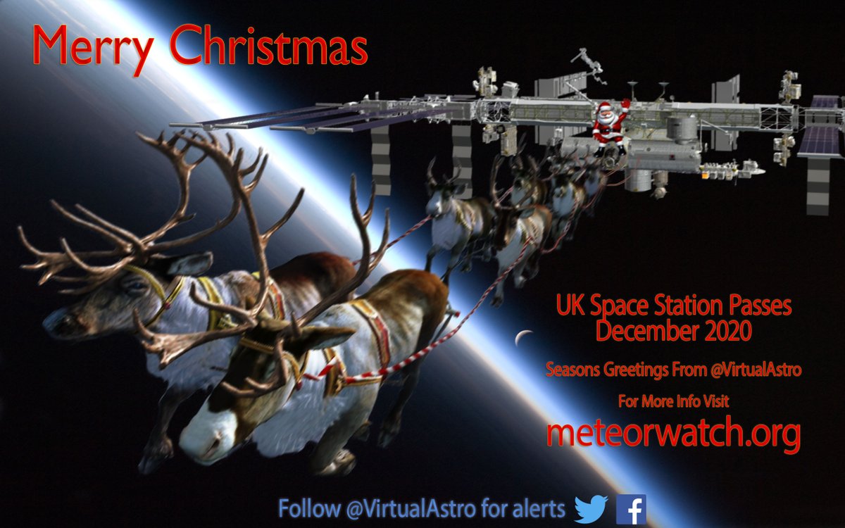 Lets make social media a happy place again.

Follow @virtualastro for things to look forward to like this: meteorwatch.org/santa-iss-pass…
