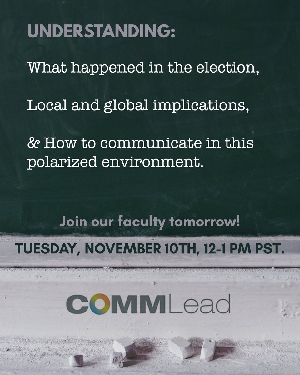CommLead's tweet photo. Americans are more divided than ever, in our politics, the media we consume, and even over basic facts. Join faculty and political reporter for Northwest News Network, to talk about navigating polarization, on Tuesday, November 10 at noon.
Register now! https://t.co/mTMy9mbvSx https://t.co/CIrfpQpO4d